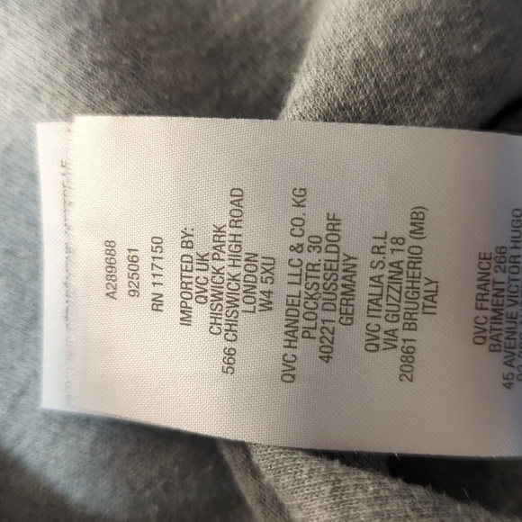 Rhinestone embellished split sleeve t-shirt gray - Picture 5 of 10